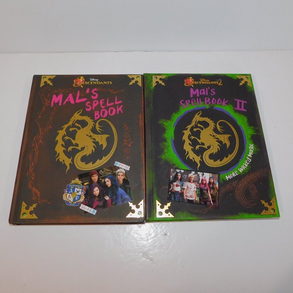 Disney Descendants Mal's Spell Book 1 & 2 More Wicked Magic hardcover Set